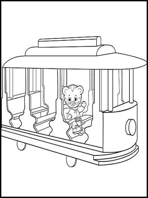 26 best ideas for coloring | Daniel Tiger Trolley Coloring Page