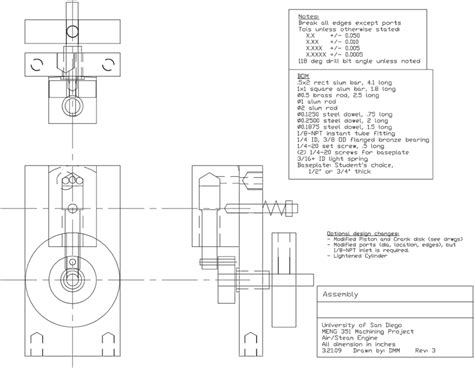 Assembly drawing of the compressed-air engine. | Download Scientific ...