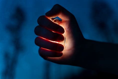 Free Photo | View of hands tiny lights