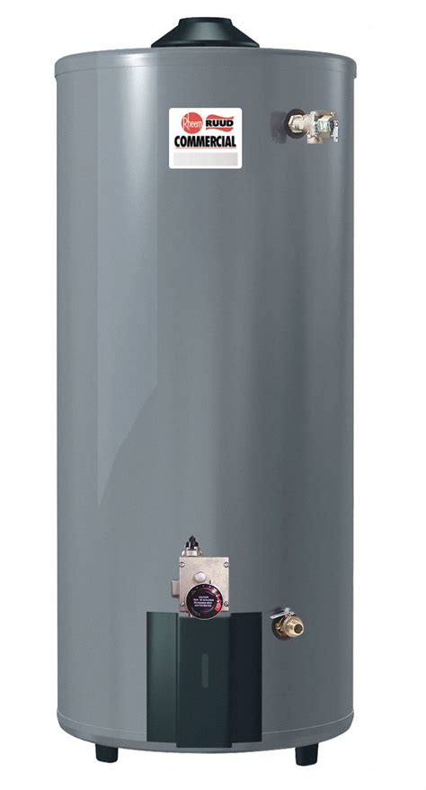 RHEEM-RUUD Commercial Gas Water Heater, 100.0 gal Tank Capacity ...