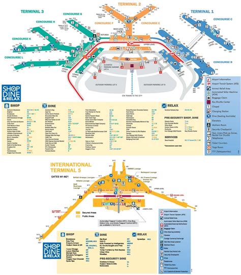 Chicago O'Hare Airport map - Ontheworldmap.com