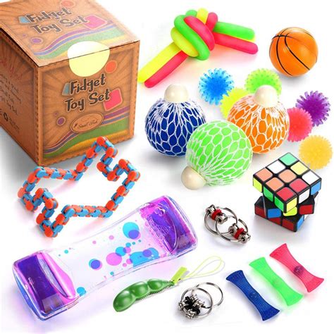 Sensory Fidget Toys Set, 25 Pcs., Stress Relief and