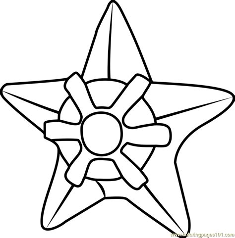 Staryu Pokemon GO Coloring Page for Kids - Free Pokemon GO Printable ...