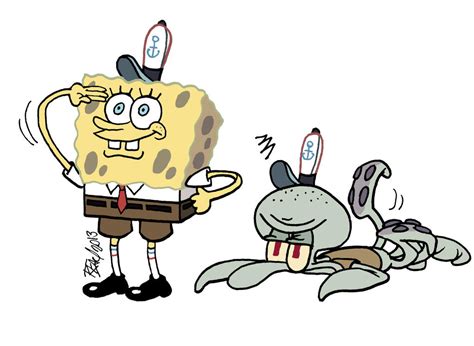 SpongeBob and Squidward by bleyerart on DeviantArt