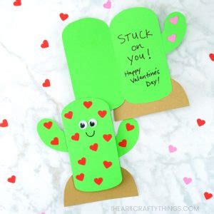 The Cutest Cactus Valentine - I Heart Crafty Things