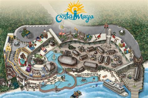 Costa Maya Cruise Ship Port Map