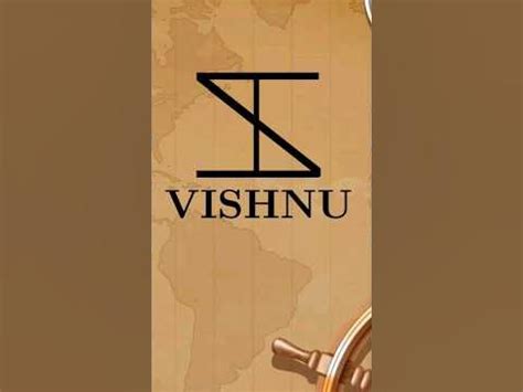 Vishnu = Name logo design || logo designer || #shorts #logodesigner ...