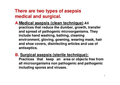 Medical asepsis