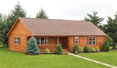 The Frontier log cabin is one of our most popular single-story styles ...