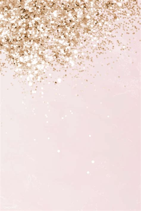 Pink and Gold Glittery Pattern Background Vector