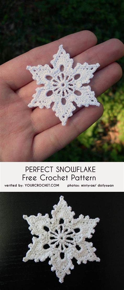 Printable Snowflake Crochet Pattern