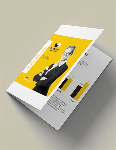 Half Fold Booklet Template