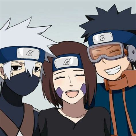 Kakashi, Rin & Obito | Team minato, Naruto images, Anime