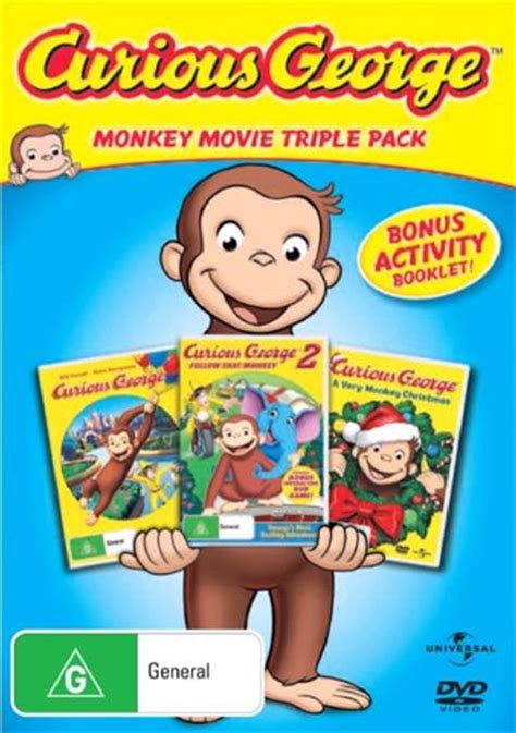 Buy Curious George Monkey Movie Triple Pack on DVD | Sanity