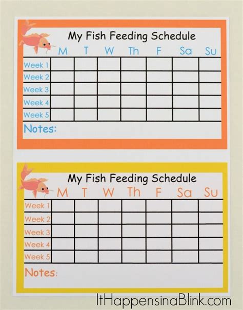 A Fish as a First Pet in 2022 | Schedule printable, Fish printables ...