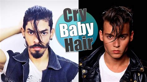 Johnny Depp Cry Baby | Hairstyle Tutorial - YouTube