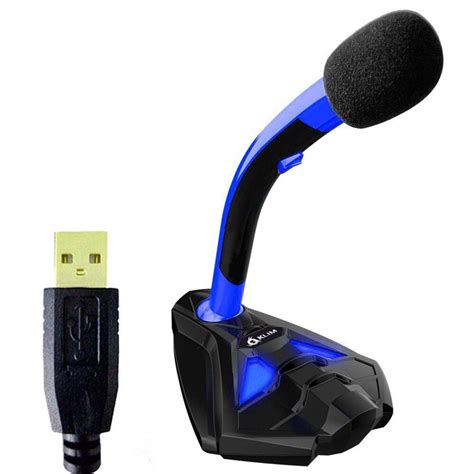 Amazon.com: KLIM Desktop USB Microphone Stand for Computer Laptop PC ...