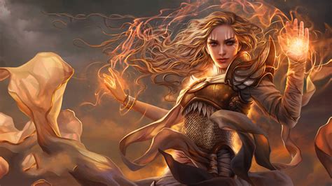 Download Blonde Long Hair Magic Man Made Magic: The Gathering 4k Ultra ...