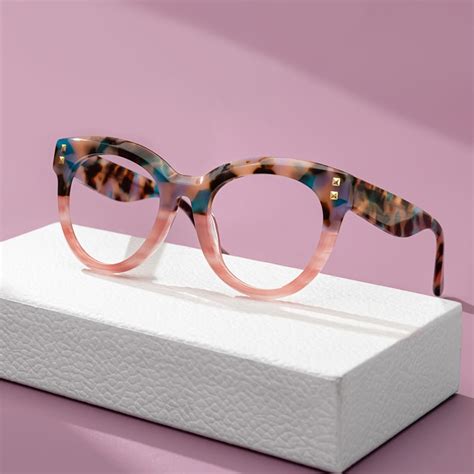 Abdiel - Round Pink/Tortoise Eyeglasses | Vooglam