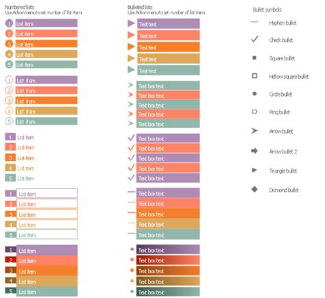 Design elements - List blocks