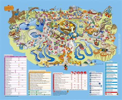 Asterix Park Map - PLAILLY France • mappery