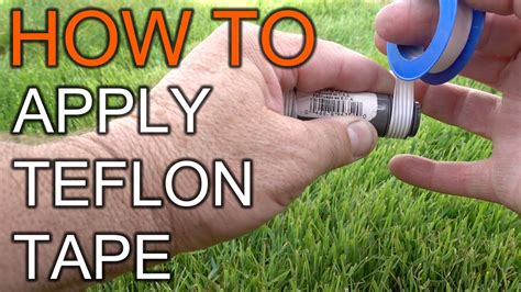 How to Apply Teflon Tape - YouTube