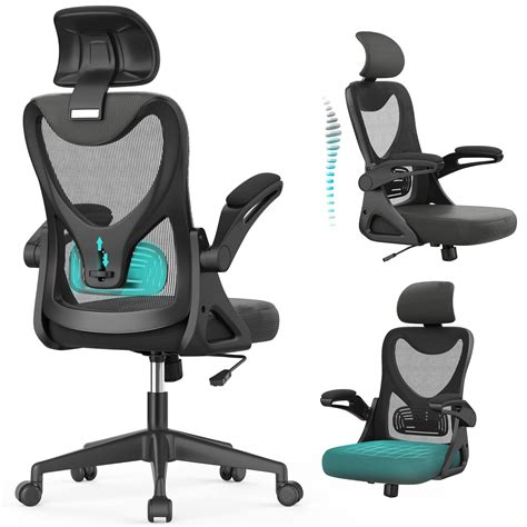 Office Chair - Ergonomic Desk Chair with Adjustable 2D Headrest ...