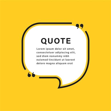 Premium Vector | Quote box frame or communication quotes text speech ...