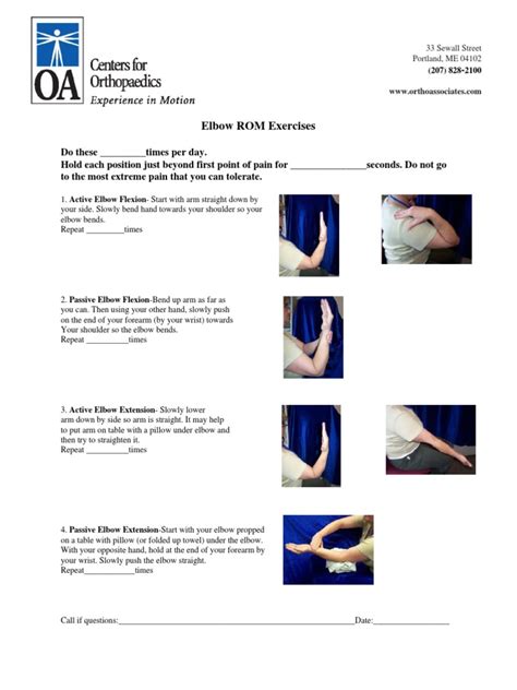 Elbow ROM Exercises | Elbow | Anatomical Terms Of Motion