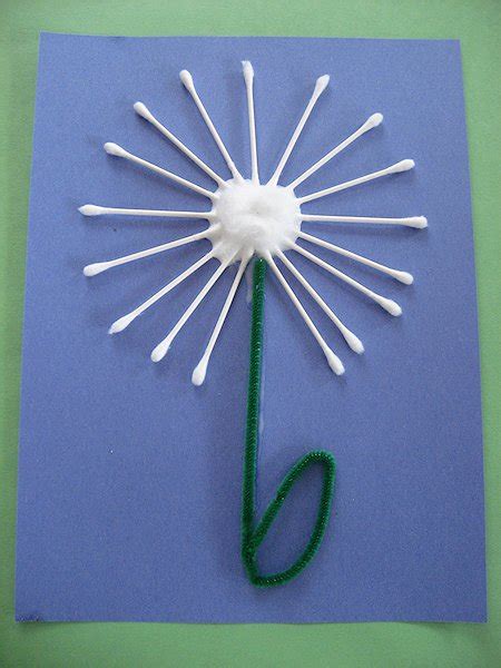 Q-Tip Dandelion Craft – Lesson Plans