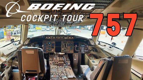 BOEING 757 COCKPIT TOUR | United Airlines Boeing 757-200 - YouTube