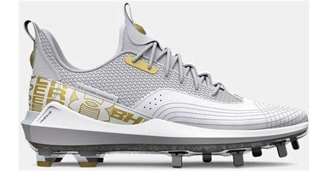 Under Armour Leather Ua Harper 7 Low St Baseball Cleats in White for ...