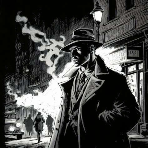 1920s Detective Film Noir Style Canvas, Metal, Acrylic, or Giclee ...