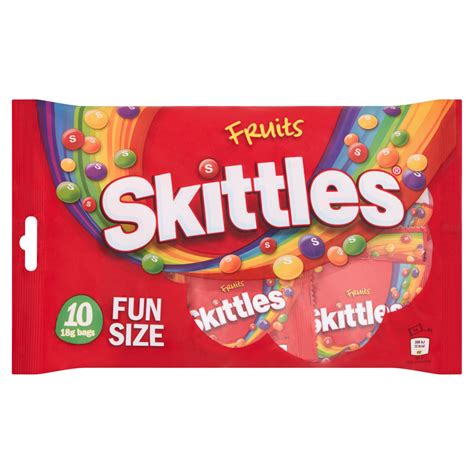 SKITTLES Fruits Sweets Fun Size Bags Multipack 10 x 18g | SKITTLES®