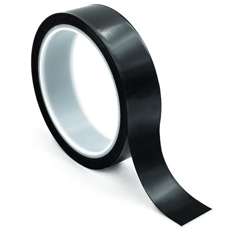 Black Polyimide Tape with Acrylic Adhesive, 4" Wide, 2 Mil Thick - Bertech