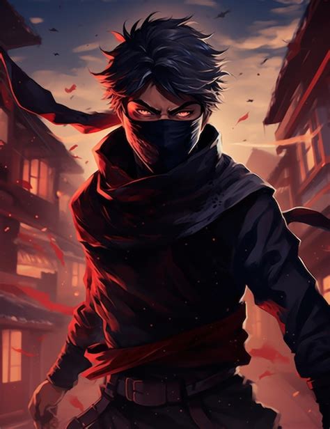 Ninja anime character | Premium AI-generated image