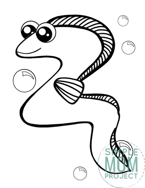 Free Printable Eel Coloring Page | Coloring pages, Animal coloring ...