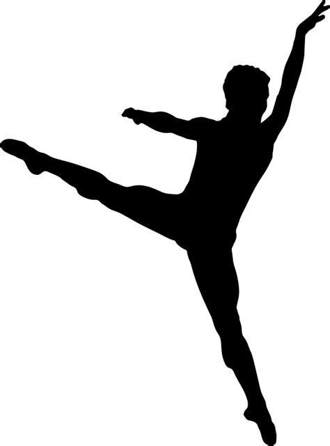 Male Dancer Clipart Silhouette