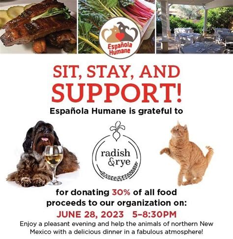 Espanola Humane Event — Radish & Rye