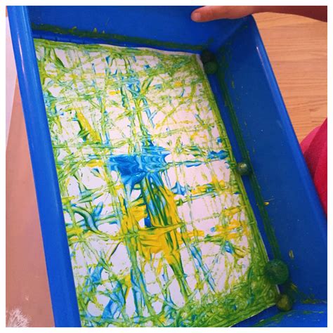 Marble Painting - Ms. Stephanie's Preschool