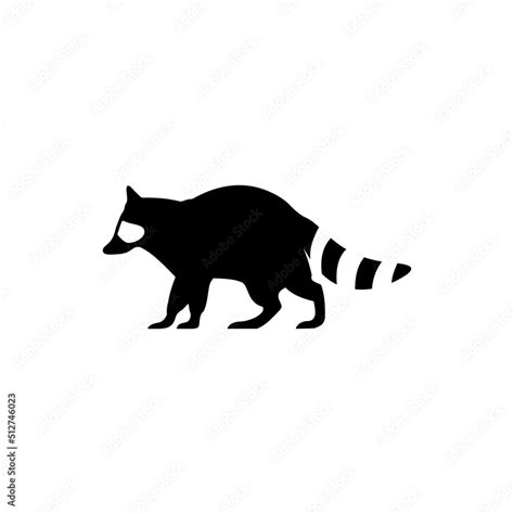 Raccoon Silhouette Vector Art. The Best Raccoon Silhouette Illustration ...