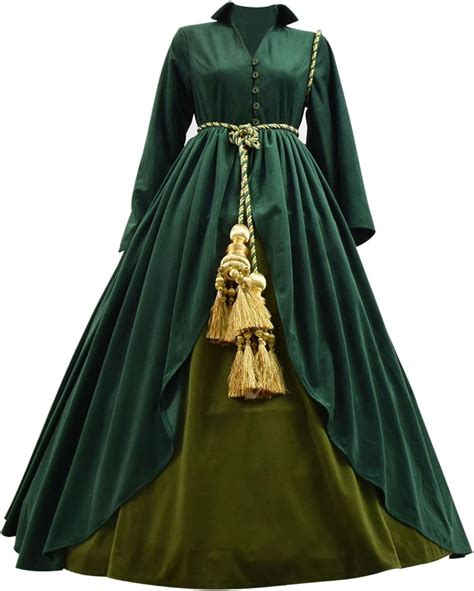 Gone With The Wind Cosplay Scarlett O'hara Cosplay Dark Green Dress ...