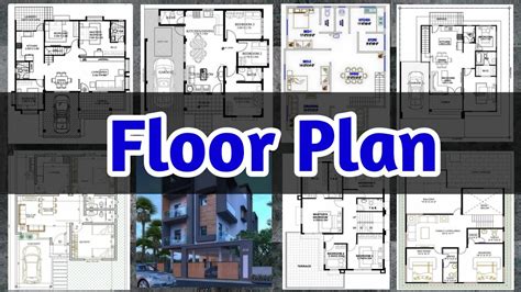 Floor Plan, village house building design - YouTube