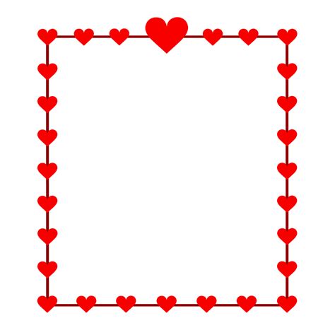 Clip art Borders and Frames Heart Openclipart Free content - red heart ...