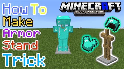 HOW TO MAKE ARMOR STAND TRICK IN MCPE | Minecraft PE - YouTube