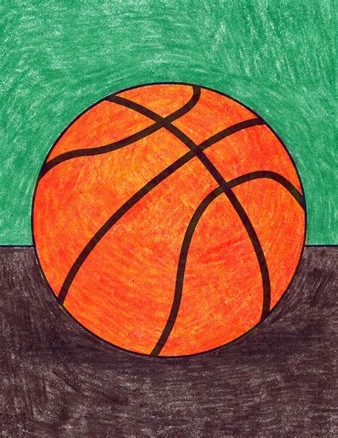 Cool Basketball Drawing Easy : How To Draw A Basketball An Easy Line ...