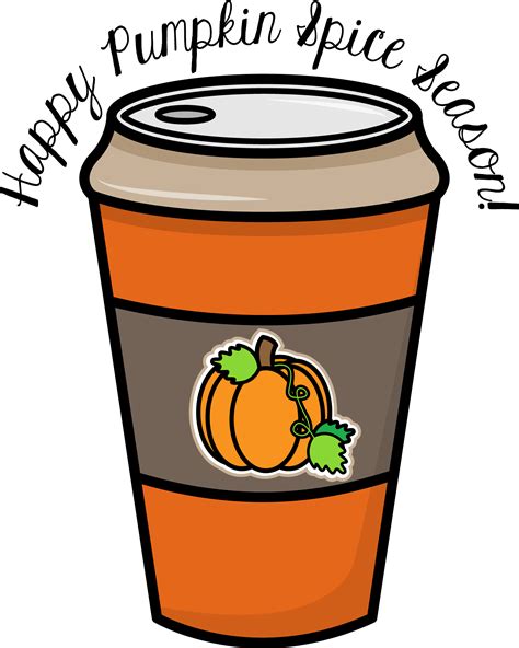 Quarters Drinking Cliparts - Clipart Pumpkin Spice Latte - Png Download ...