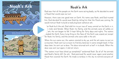 Noah's Ark Story PowerPoint for Kids | Twinkl USA - Twinkl