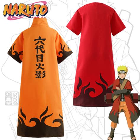 Namikaze Minato Naruto Costume Cloak 6Th Hokage Cloak Robe Cap Coat ...