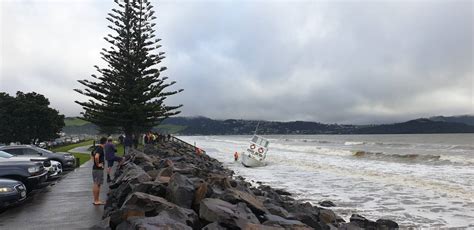 Wild Whitianga weather rips launch from mooring, washes up on beach ...